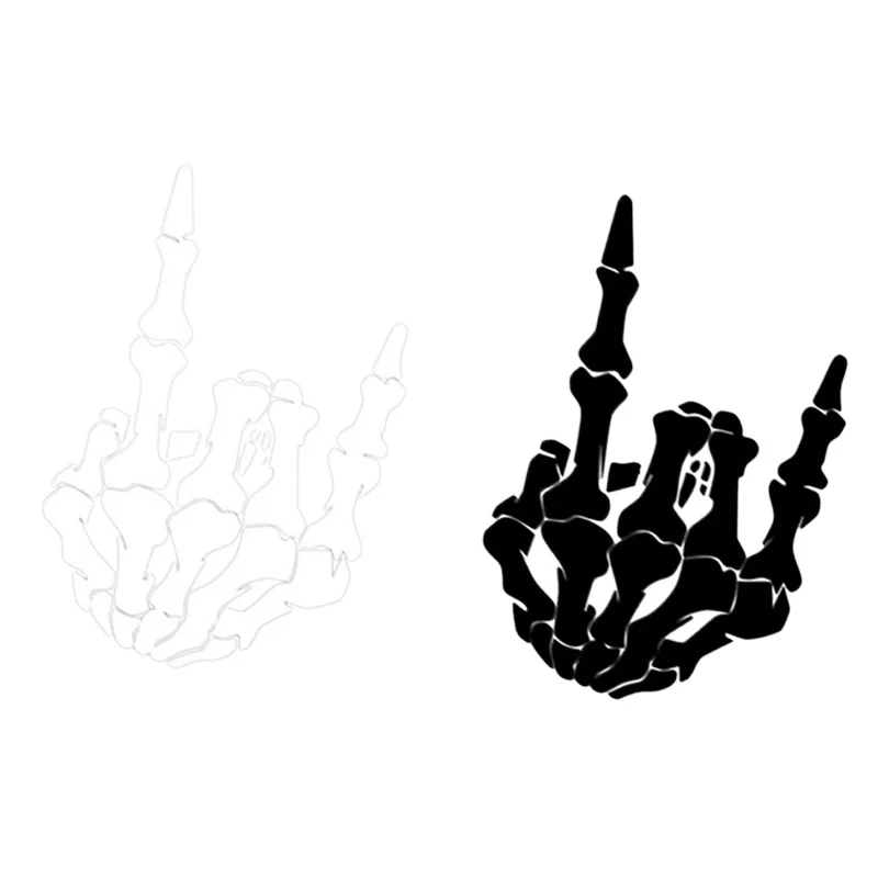 12 8x17 7 см крутая графическая Автомобильная наклейка с изображением черепа на