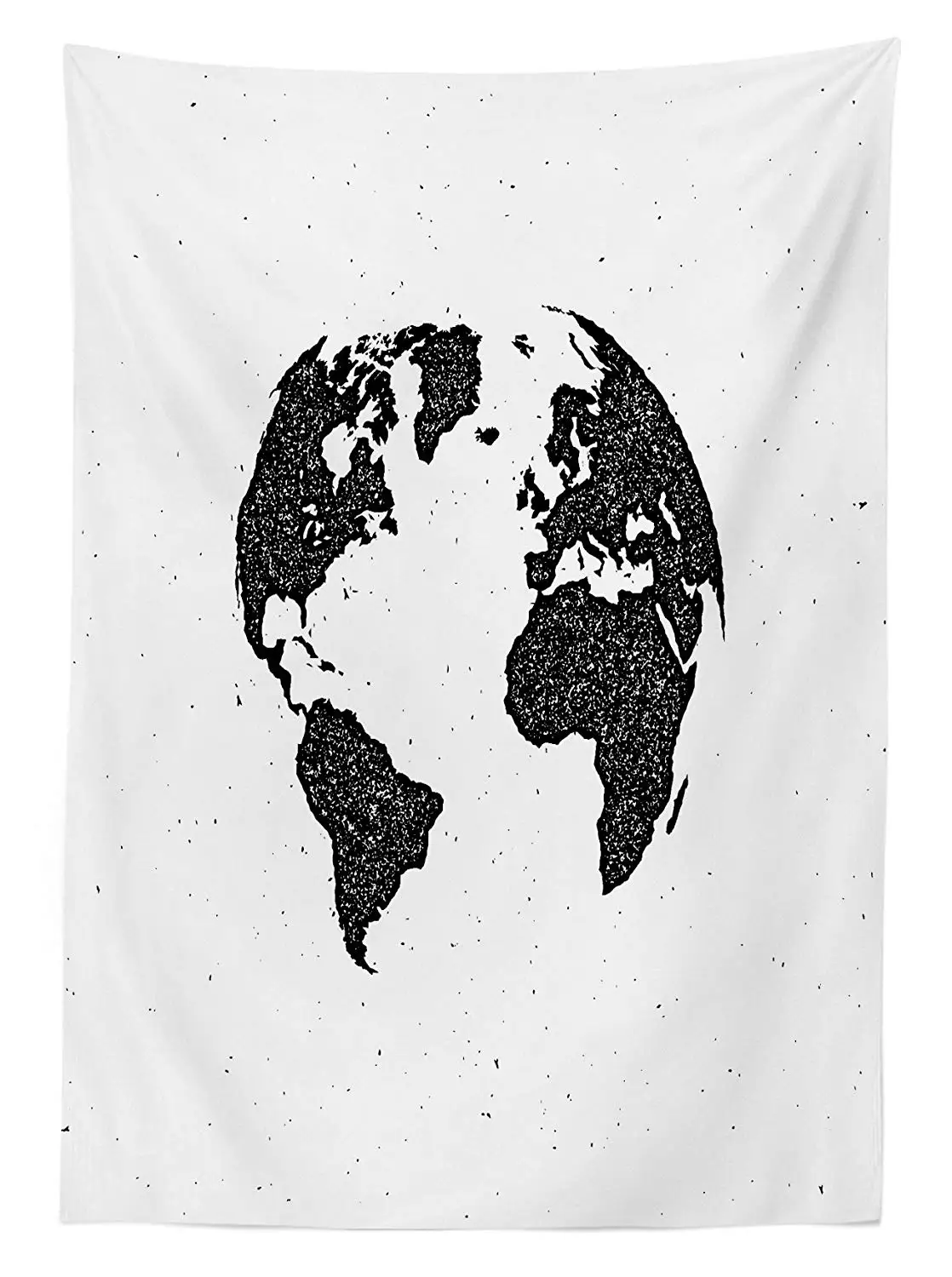 Винтажная Современная скатерть гранж карта мира континенты на глобус Америка