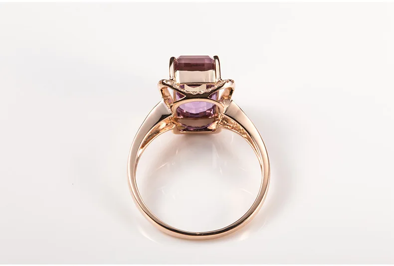 

Tourmaline Multicolored Ring Rose Gold Plated Inlaid Zircon Adjustable Ring