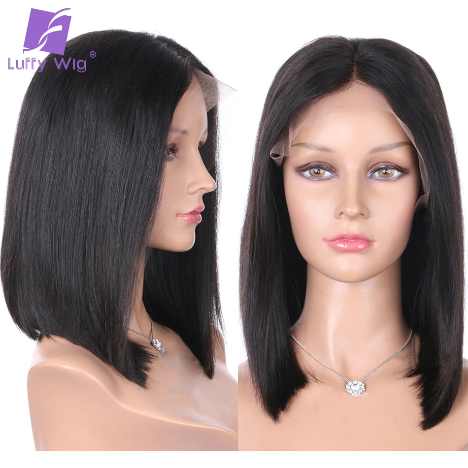 Парик Из прямых волос 13x6 перуанские волосы Remy с выбеленными узлами для женщин |