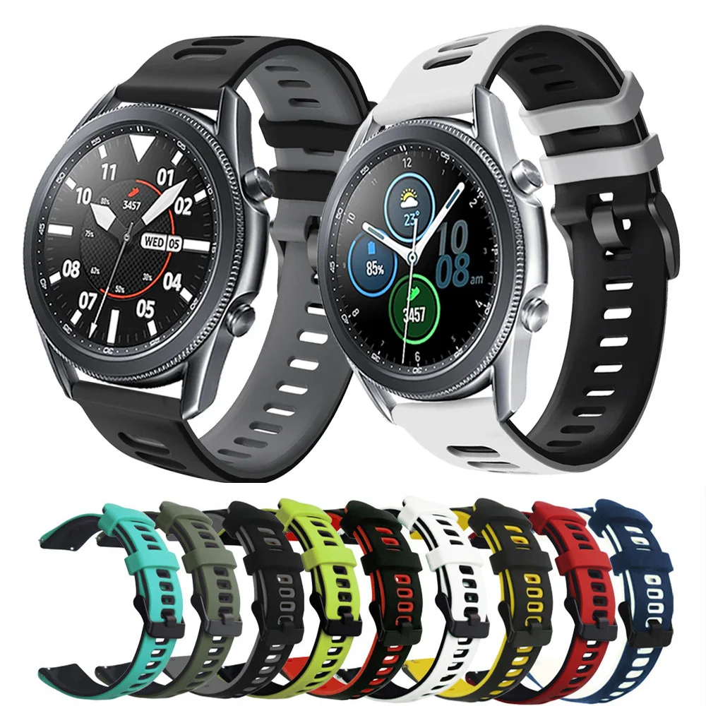 

22mm 20mm Silicone Bracelet For Samsung Galaxy Watch 3 41mm 45mm Strap Sports Watchbands Wristband For Galaxy Watch 42mm 46mm S3