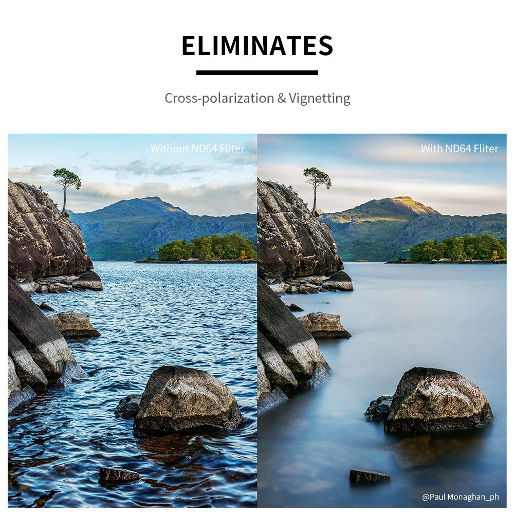 Фиксированный фильтр ND64 K&ampF Concept 49-82 мм