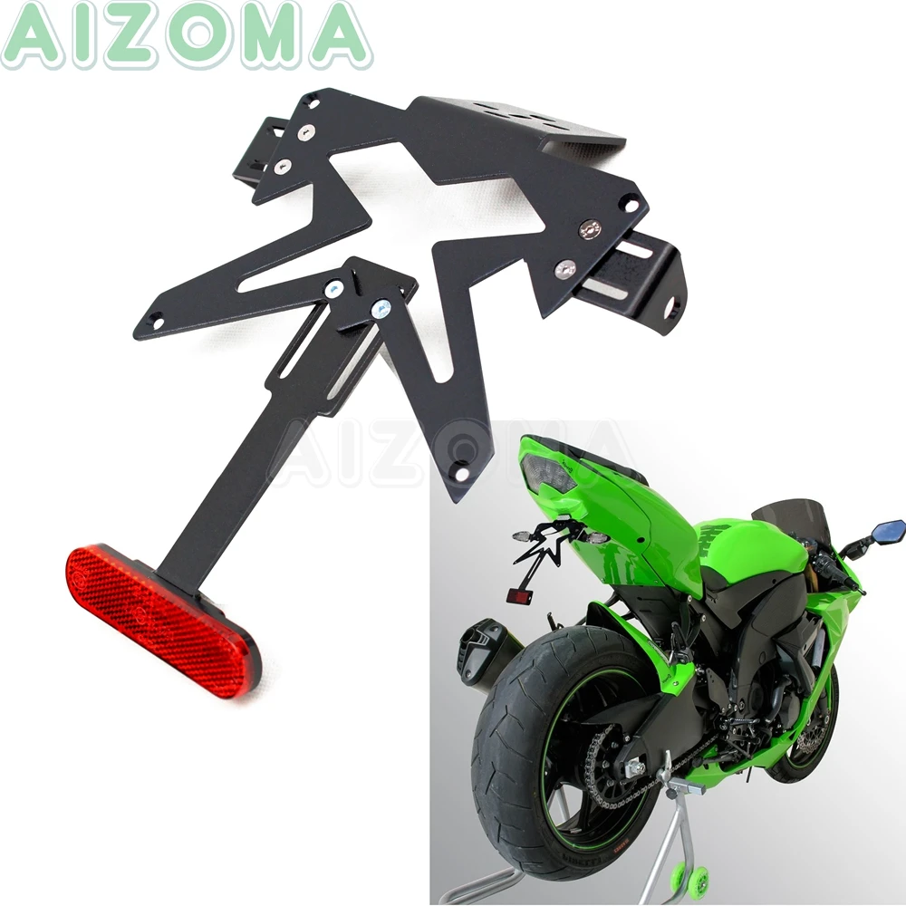 Универсальный держатель номерного знака для Kawasaki Ninja 250 300 450 650 ZX6R ZX8R| |