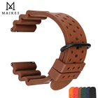 Ремешок резиновый для наручных часов Seiko, быстросъемный мягкий воздухопроницаемый спортивный браслет для дайвинга, 20 мм 22 мм 24 мм