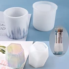 Силиконовая форма для бетона, цветочного горшка, держатель, форма сделай сам, глина, керамический пластырь, горшок, форма для свечи