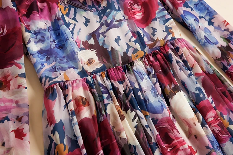 Дизайнерское подиумное платье макси Tingfly женские очаровательные Шифоновые