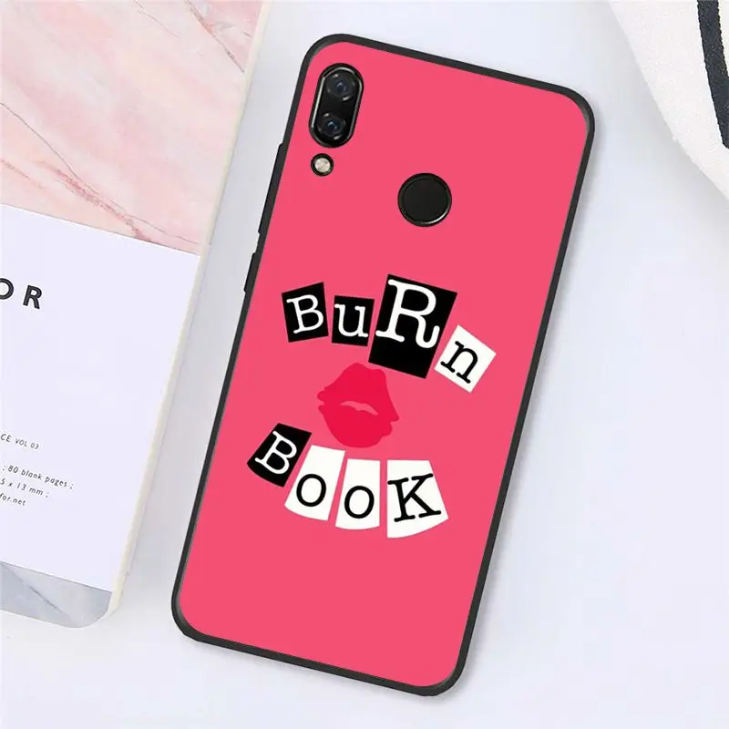 Чехол для телефона MaiYaCa Burn Book Mean Girls Kiss Hot Fashion Xiaomi Redmi8 4X 6A 9 8A note pro 5Plus Note4 5 7 Note8Pro |
