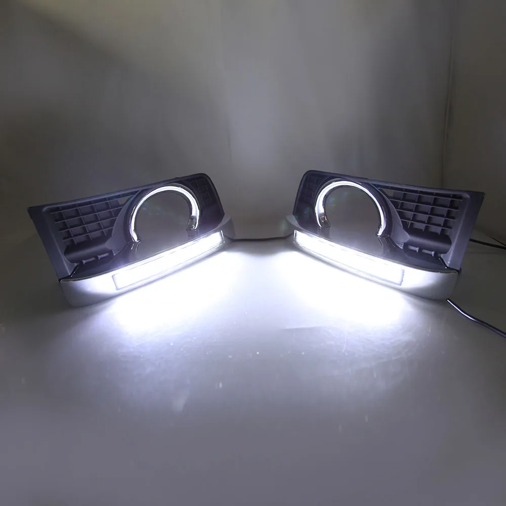 

Car 2Pcs LED DRL Daytime Running Light for Cadillac srx10-15 years dichromatic steering lights daily line lights