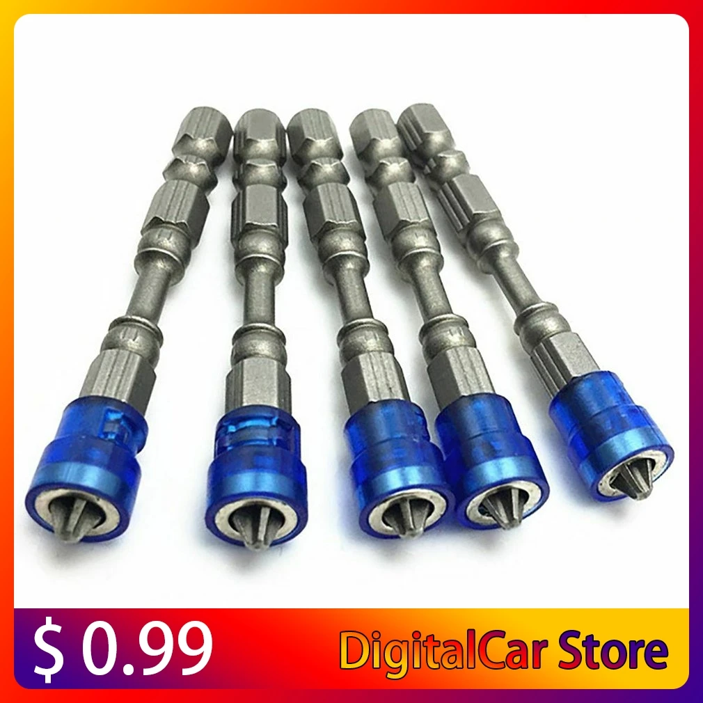 

5/10 Piece Set Color Magnetic Ring 65 Mm Magnetic Drill Screwdriver Bit S2 Steel Cross Head Set Screwdriver Set Hand Tool