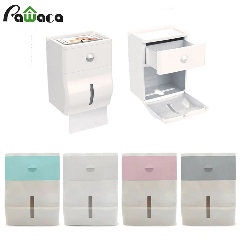 Многофункциональный держатель для туалетной бумаги с настенным креплением