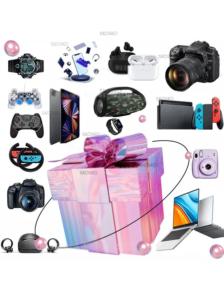 

Most Popular New Lucky Mystery Box 100% Surprise High-quality Gift More Precious Item Electronic Products Gift Waiting for You!