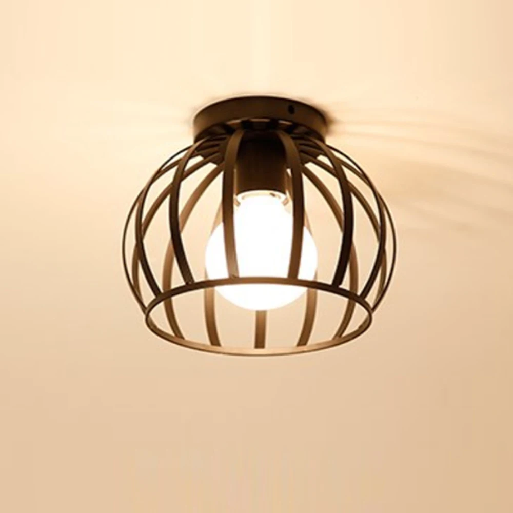 Винтажные светодиодные потолочные светильники E27 современные нордические