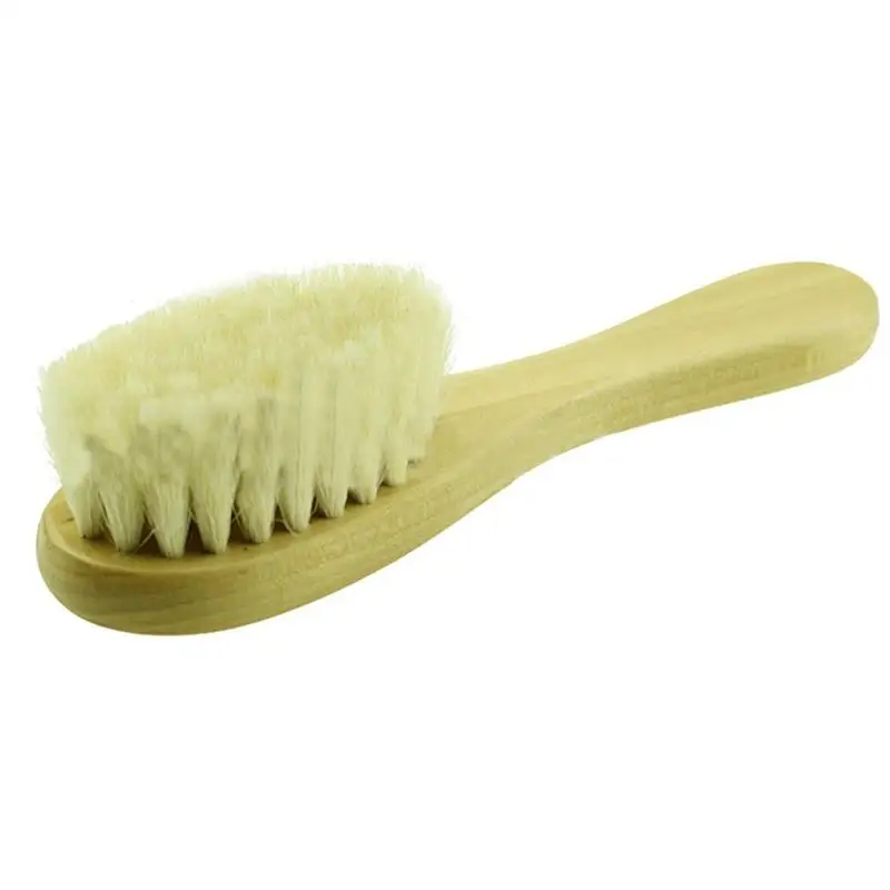 Детская расческа для волос щетка животных деревянная ручка массажер головы