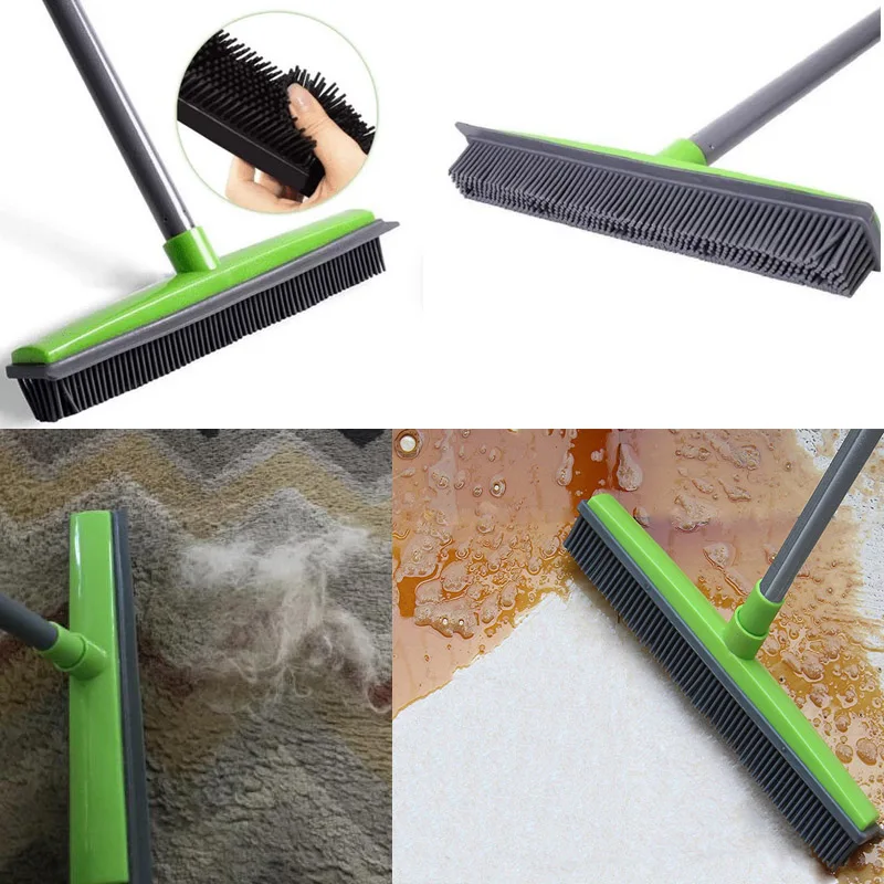 

Floor Hair broom Dust Scraper & Pet rubber Brush Carpet carpet cleaner Sweeper No Hand Wash Mop Clean Wipe Window tool