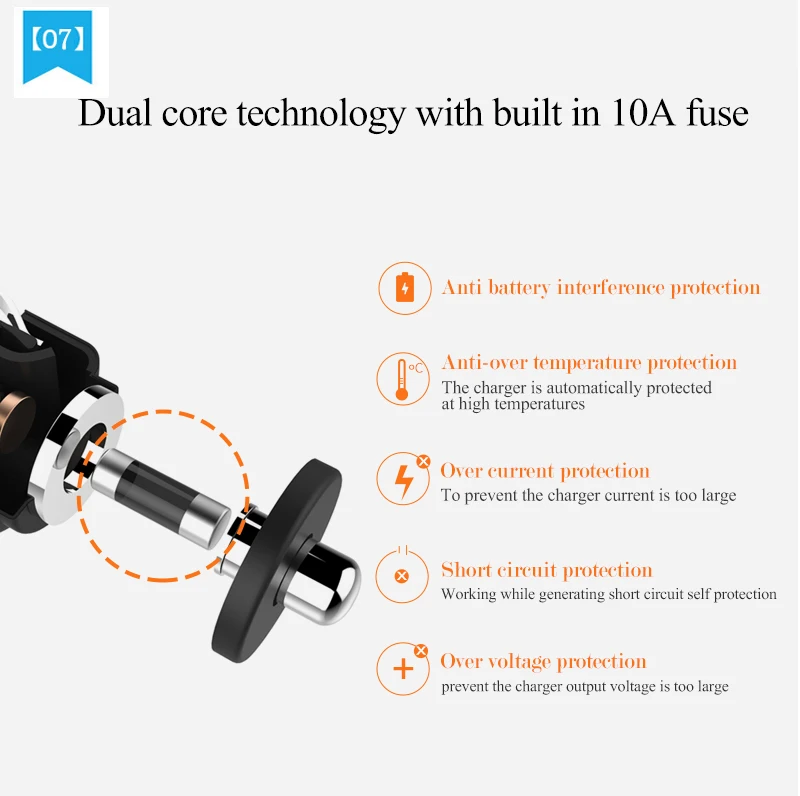 Автомобильный USB разветвитель для прикуривателя с вольтметром и ЖК