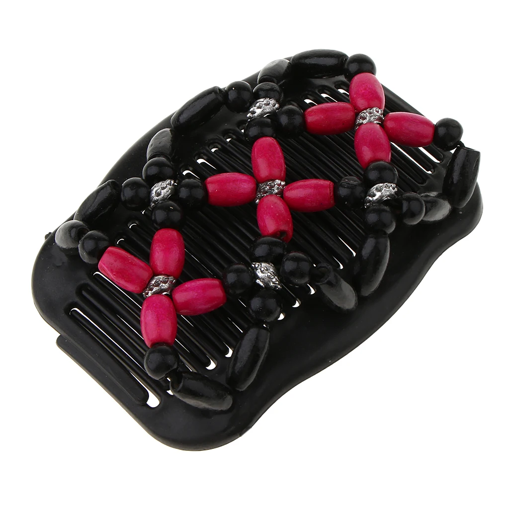 Новый Винтаж Эластичный Шпилька стрейч гребень для волос украшенное цветами из