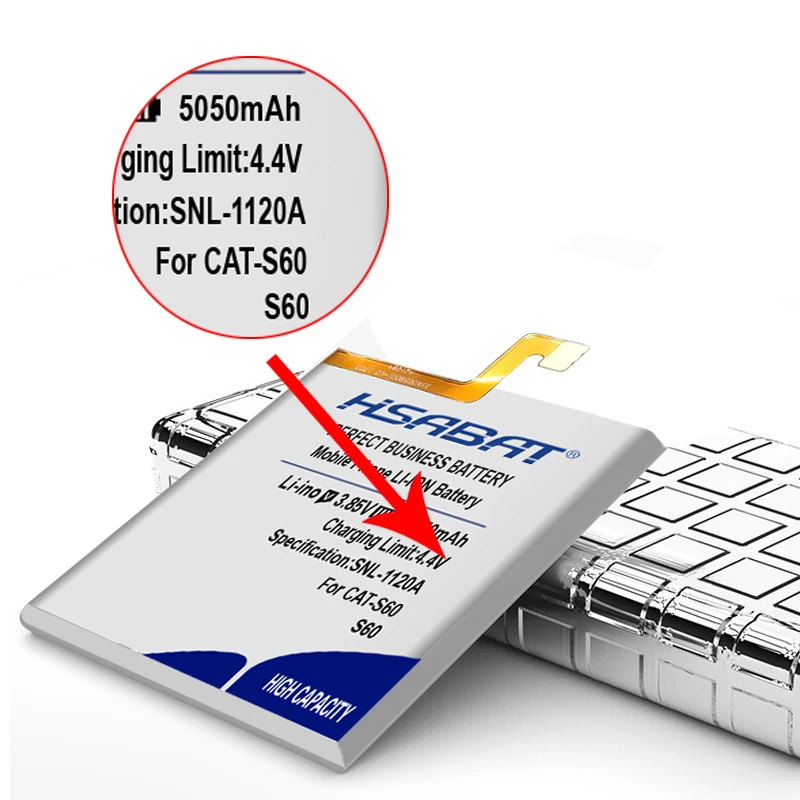HSABAT 5050 мАч APP-12F-F57571-CGX-111 для гусеницы CAT S60 Высокое качество батареи мобильного телефона с номером отслеживания+ Бесплатные инструменты