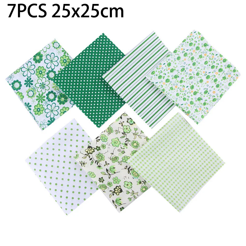 7 шт. хлопковая ткань 25 х25 см | Дом и сад