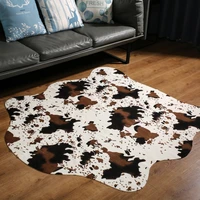 cute cow print rugs western cowboy decor faux cow hide rug for kids room 140x160cm