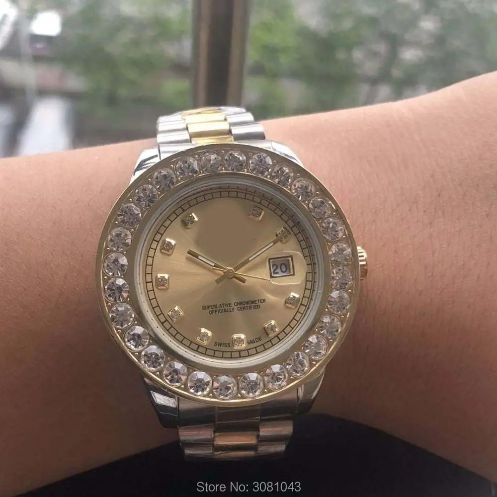 Мужские часы класса ААА 2020 года большие роскошные брендовые золотые с