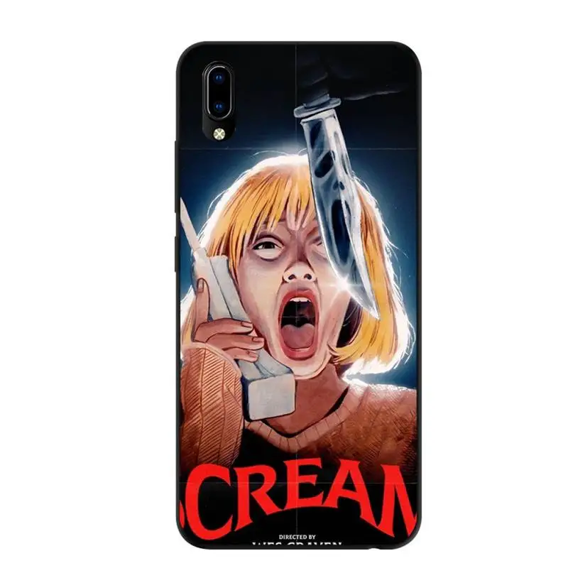 

Ghostface Scream Phone Case For Samsung S8 S9 S10 E S20 Edge plus lite 2019 Black soft nax fundas cover