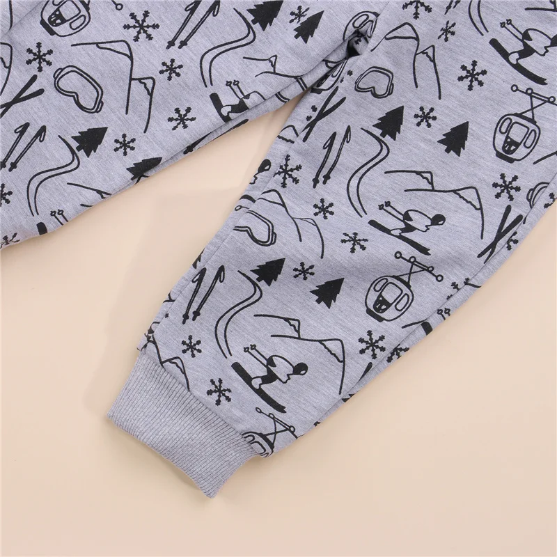 

2Pcs 0-3Year Baby Boys Girls Sweater Autumn Clothes Sets,Long Sleeves+Trousers,Cartoon Print Casual Style Loose Version Clothing