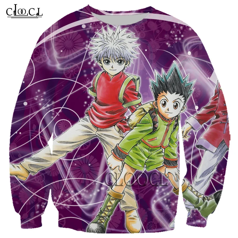 

Свитшот унисекс с 3D-принтом охотника X Hunter, в стиле хип-хоп