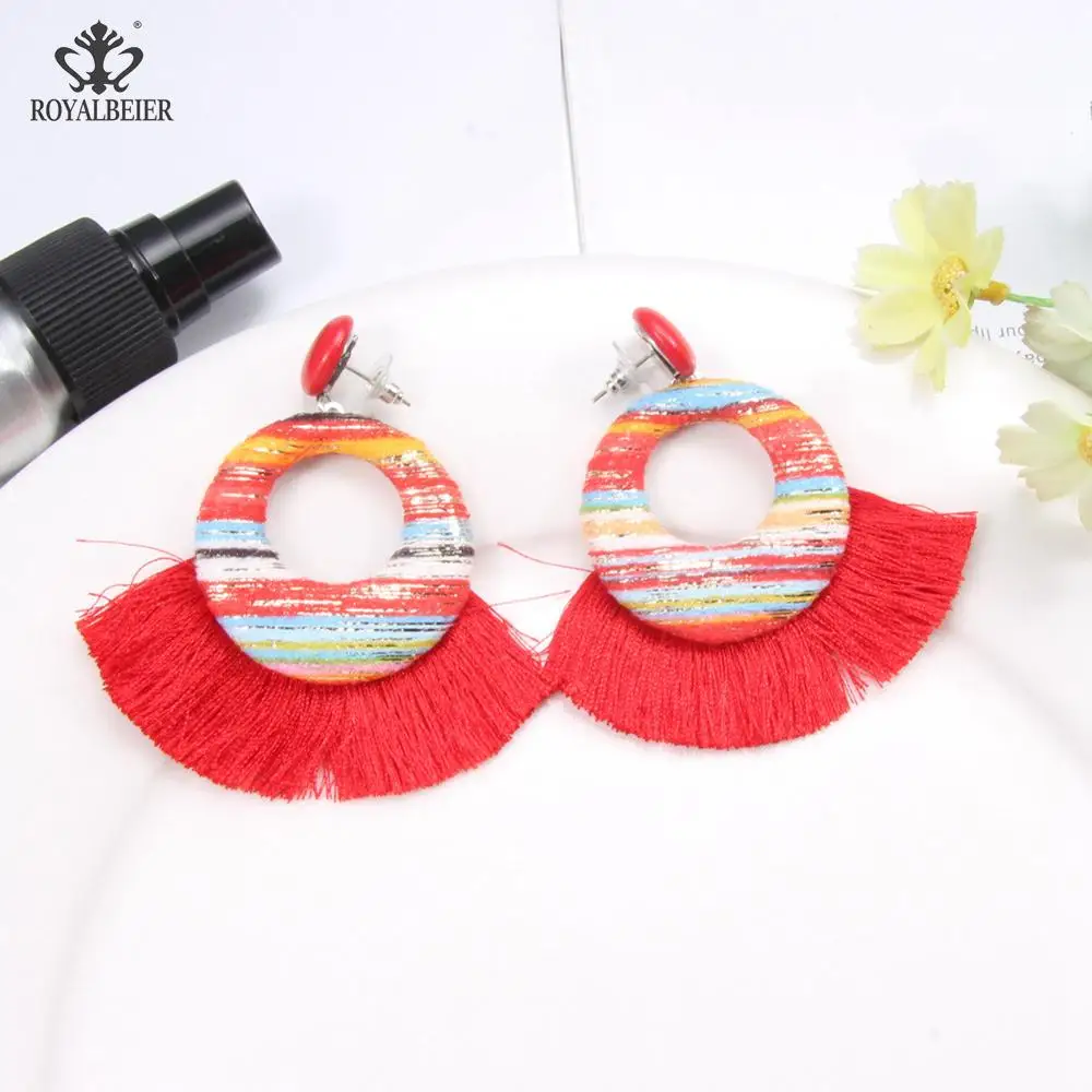 Этнические винтажные большие длинные серьги ювелирные изделия свадебные