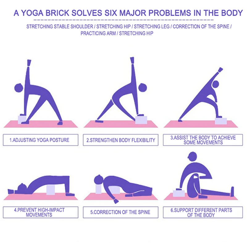 Gimifit блок для йоги кирпичная помощь растяжки тренажерный зал Пилатес упражнения