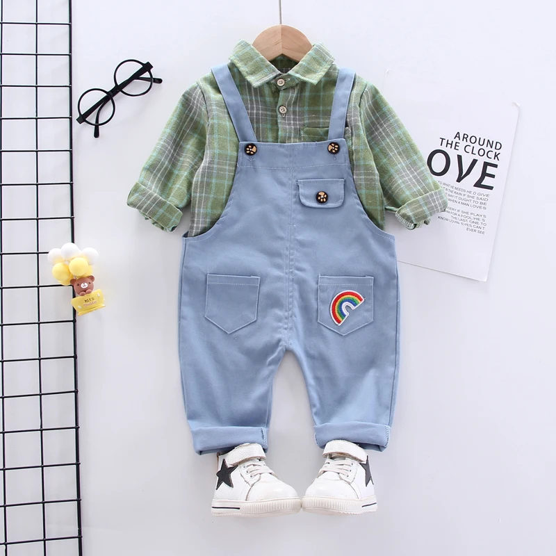 IENENS одежда для малышей с длинными рукавами Одежда мальчиков Розница Милая