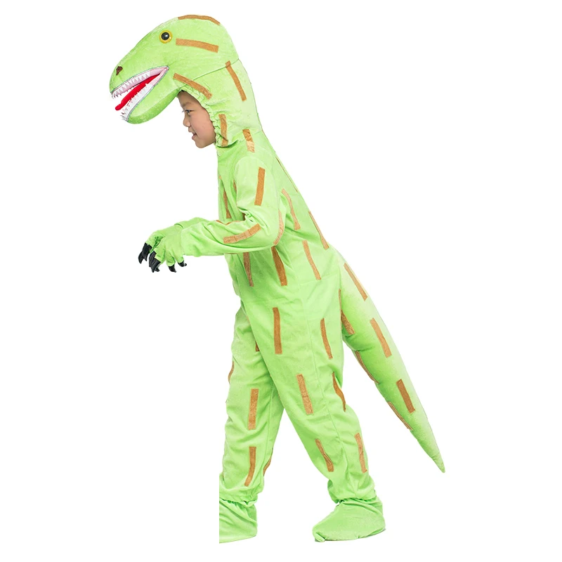 

T-Rex Dinosaurs Costumes Kids Animals Eoraptor Halloween Cosplay Costume Party Dress Up Outfit Boys Girl Role Play Jumpsuit