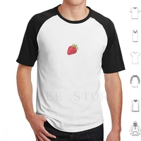 strawberry t shirt diy big size 100 cotton strawberry fruit realistic illustrated procreate food red green hyper realistic