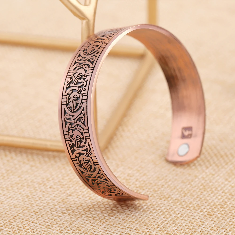 Skyrim Древо жизни Ворон Тотем магнитный браслет скандинавский Викинг здоровье