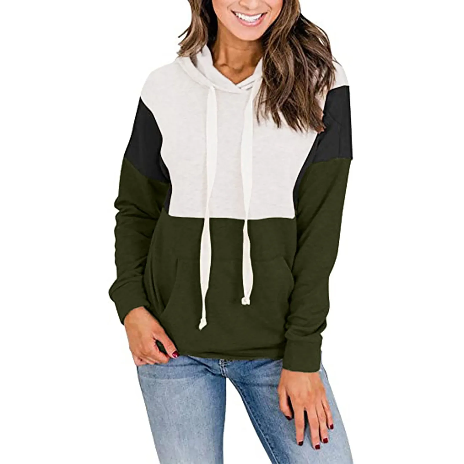 

Женская толстовка с капюшоном, черная толстовка на молнии с длинным рукавом и карманами, 2021