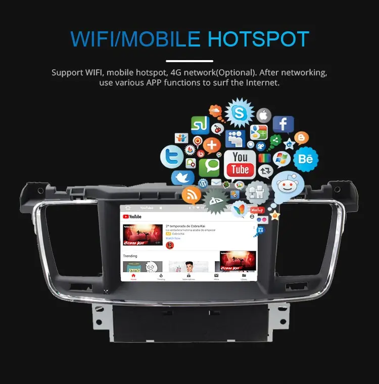 JDASTON Android 9,0 автомобильный dvd-плеер для PEUGEOT 508 Стерео gps навигация Мультимедиа Авто аудио радио Восьмиядерный 4G+ 64G головное устройство