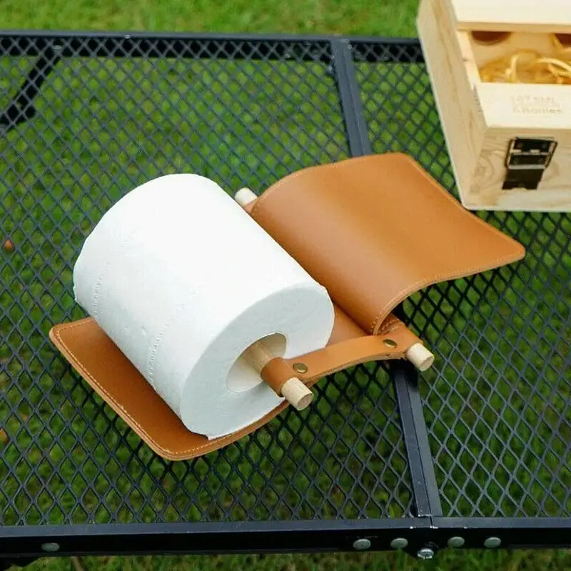 

Portable PU Tissue Hanger Outdoor Camping Toilet Roll Cover Hanging Roll Tent Paper Holder Portable Picnic Tissue Paper Bat P3W3