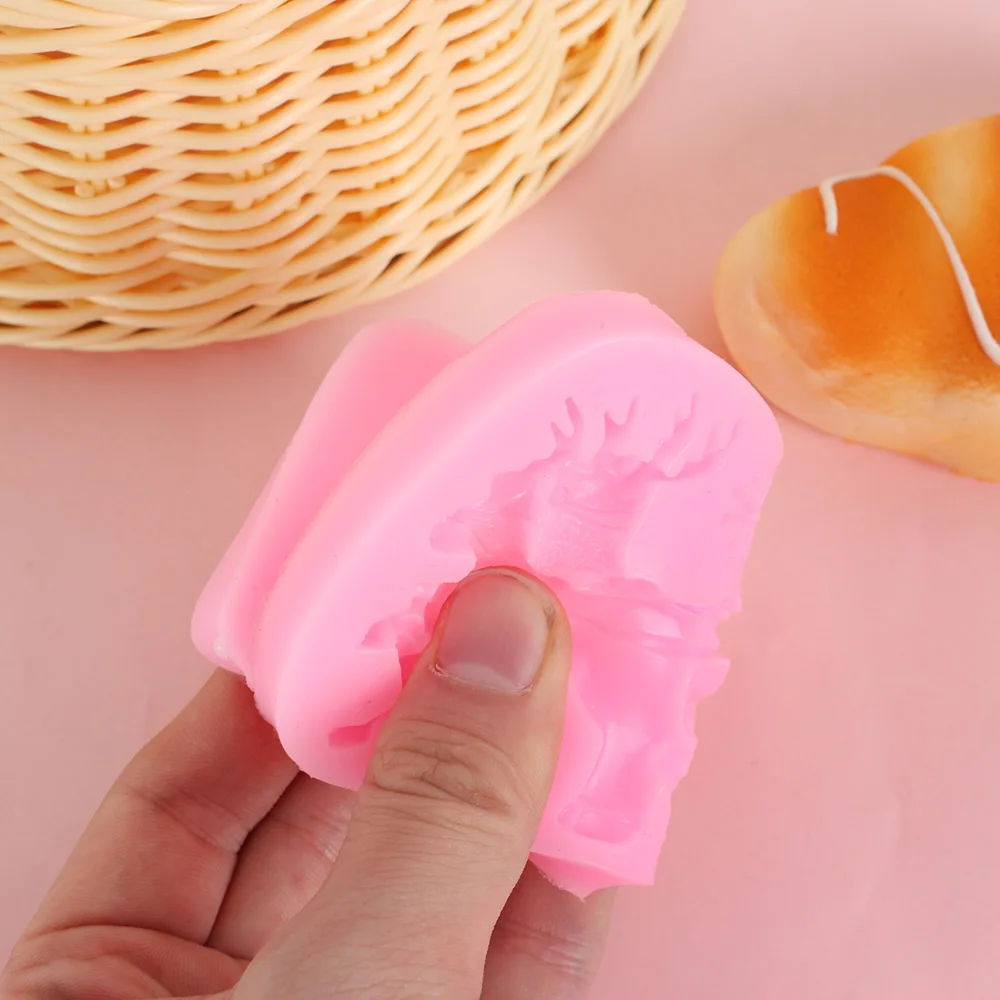 Рождественские конфеты в форме Санта-Клауса Милу оленя шоколадные Jello 3d