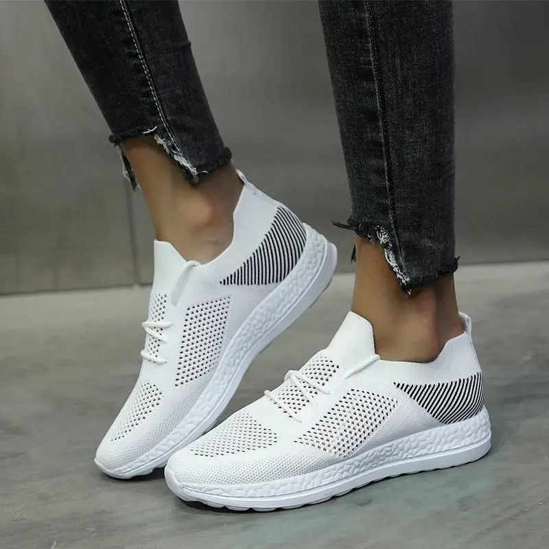 

2021 Summer New Mesh Hollow Breathable Simple Trifle Flat Round Toe Casual Shoes