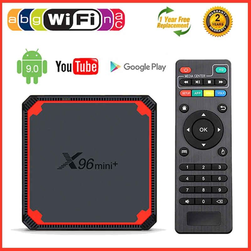 

ТВ-приставка X96 Mini Plus, IPTV, Android 9,0, Amlogic S905W4, 4 ядра, Wi-Fi, 4K