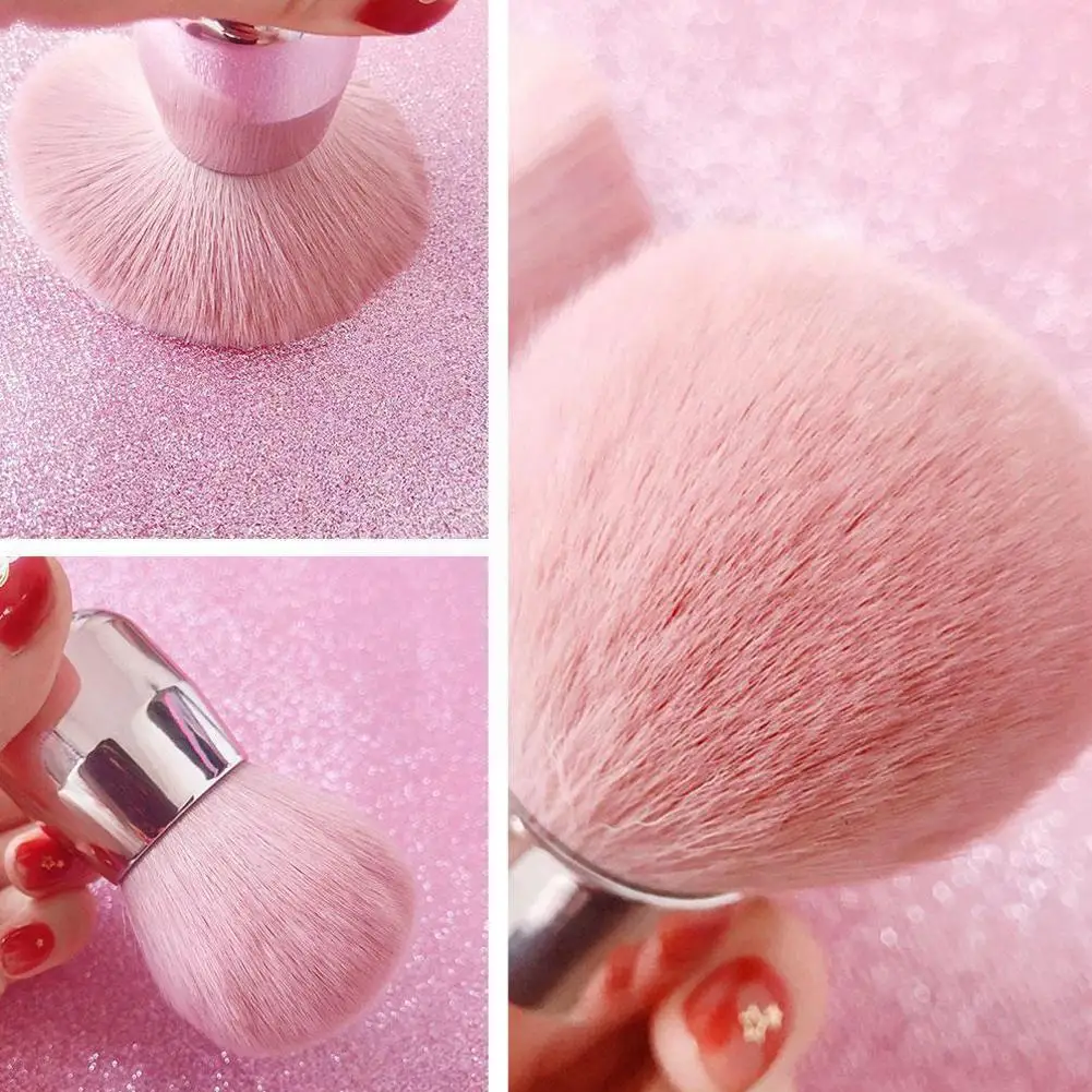 

Mushroom Large Makeup Brush Pink Foundation Powder Beauty Mushroom Tools Brush Large Blush Cosmetic Powder F7q0