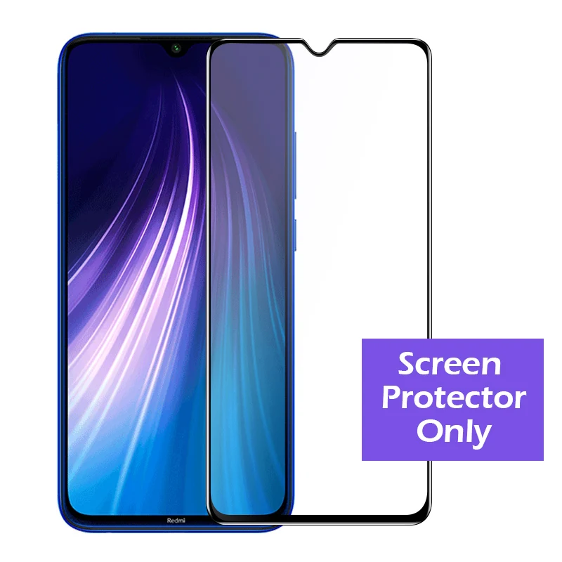 only glass 3 в 1 чехол+ Защитное стекло для redmi note 8 7 pro защита экрана стекло для объектива на xiomi redmi note 8 7 pro стекло для камеры - Цвет: only glass