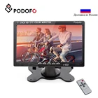 Мини-компьютер Podofo, 7-дюймовый HD ЖК-дисплей и ТВ-дисплей, экран для системы видеонаблюдения, hdmi ЖК-мониторы с HDMIVGAвидеоаудио