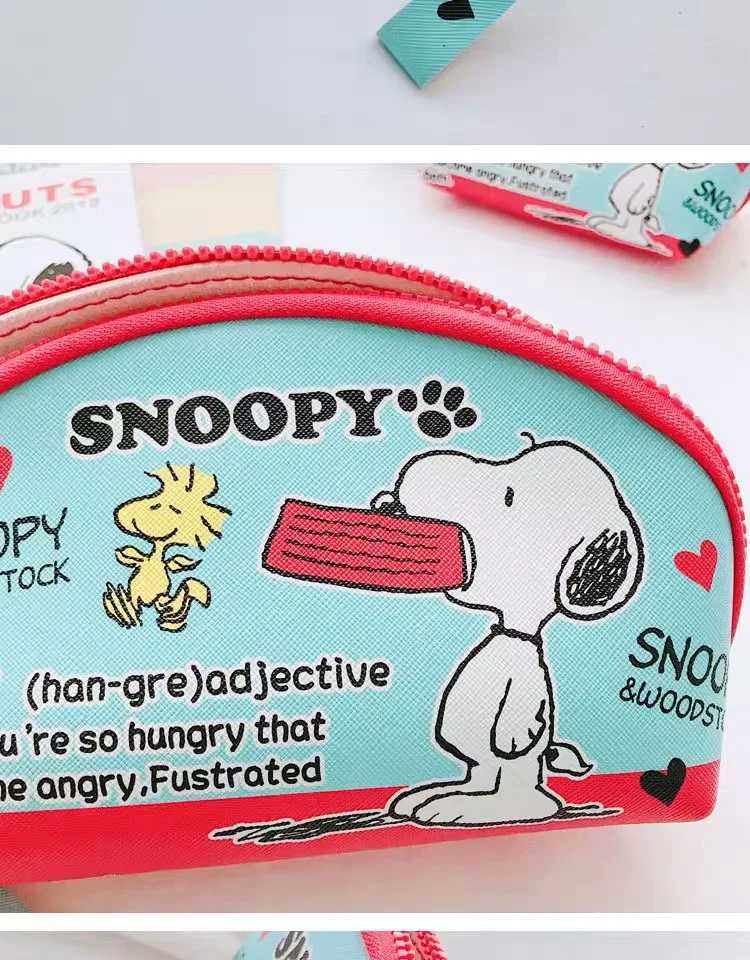 Два размера Peanuts Rogue Dog мультфильм кавайный чехол для карандаша большой емкости мультфильм холст пенал коробка принадлежности для школьников, студентов