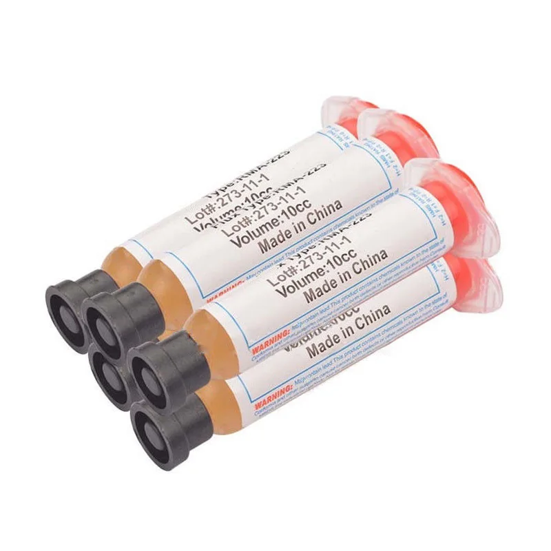 5 шт./компл. слабых кислот SMD паяльная паста флюсовая SMT IC 10cc RMA 223 ремонт