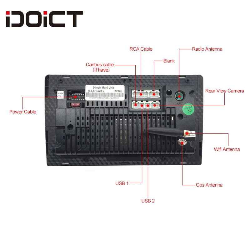 IDOICT Android 8 1 IPS 2G + 32G автомобильный DVD плеер GPS навигация Мультимедиа для Honda Civic радио