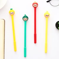 0 5mm cute kawaii fruit doll head gel pen signature pens escolar papelaria for office school writing supplies stationery gift