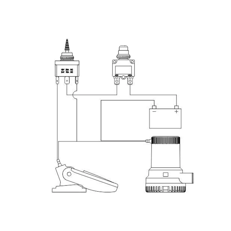 12V и 24V 3-позиционный переключатель панель для Трюмные насосы туфли-лодочки переключатель морские лодочные аксессуары