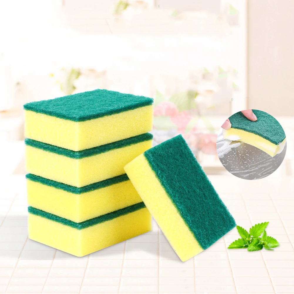 

10/20/40pcs Double-faced Dishcleaning Scrub Sponges Non-Scratch Eraser Wipes Dish Scrubbers Pads For Kitchen Dish Cleaning