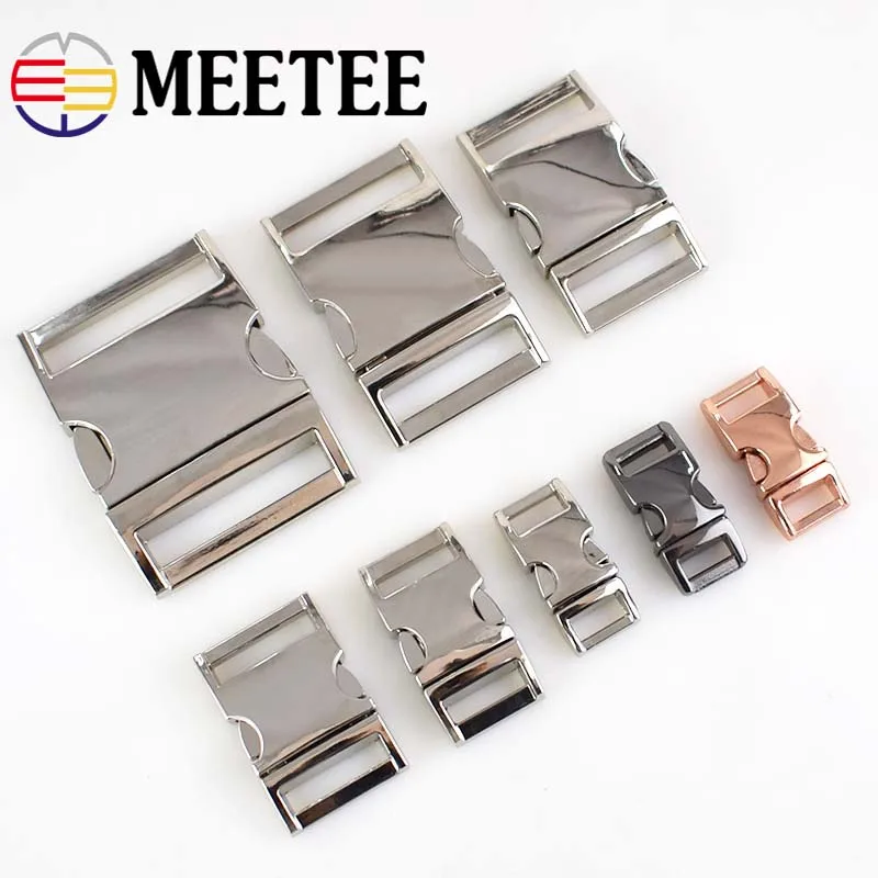 Meetee 2/4 шт 10 38 мм металлическая боковая изогнутая Пряжка для Паракорда Браслет