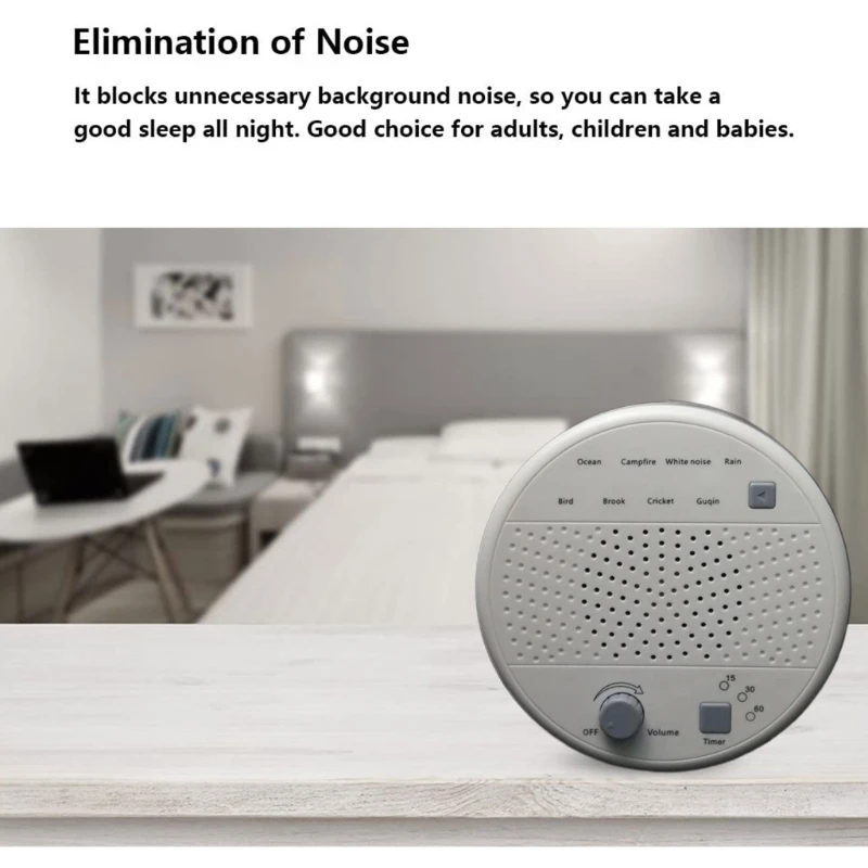 

Noise Machine - Sleep Sound Machine for Baby Kids Adults - 9 HiFi Soothing